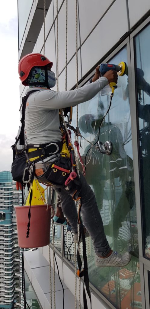 Rope Access Glass & Glazing Works Singapore